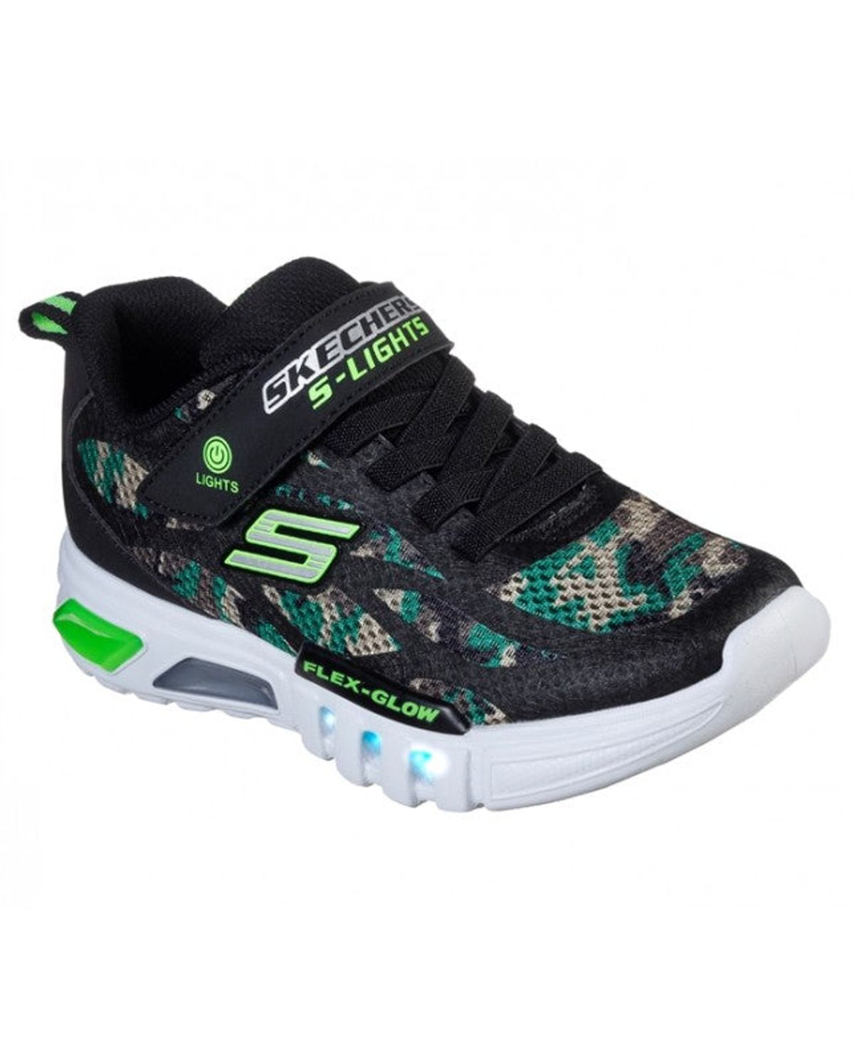 Skechers - Boys Flex-Glow-Rondler, 400017N - Camo - 24