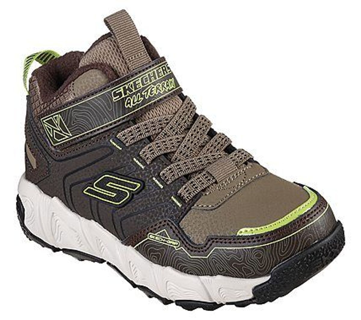 Skechers - Boys Velocitrek Waterproof, 74-0141 - Brun/Grå - 31