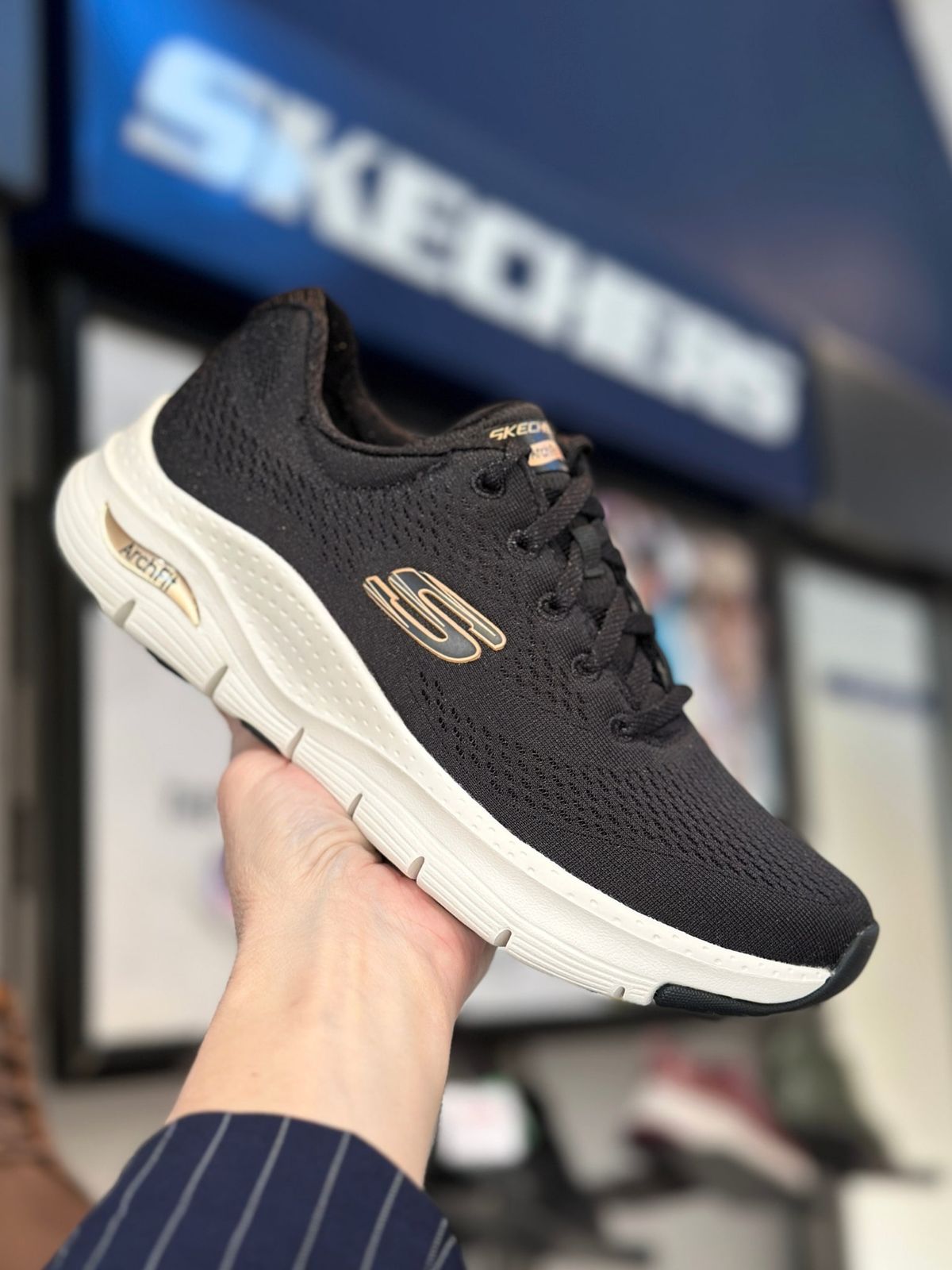 SKECHERS, Dame, Arch Fit - Big Appeal - Black/Rose Gold 38