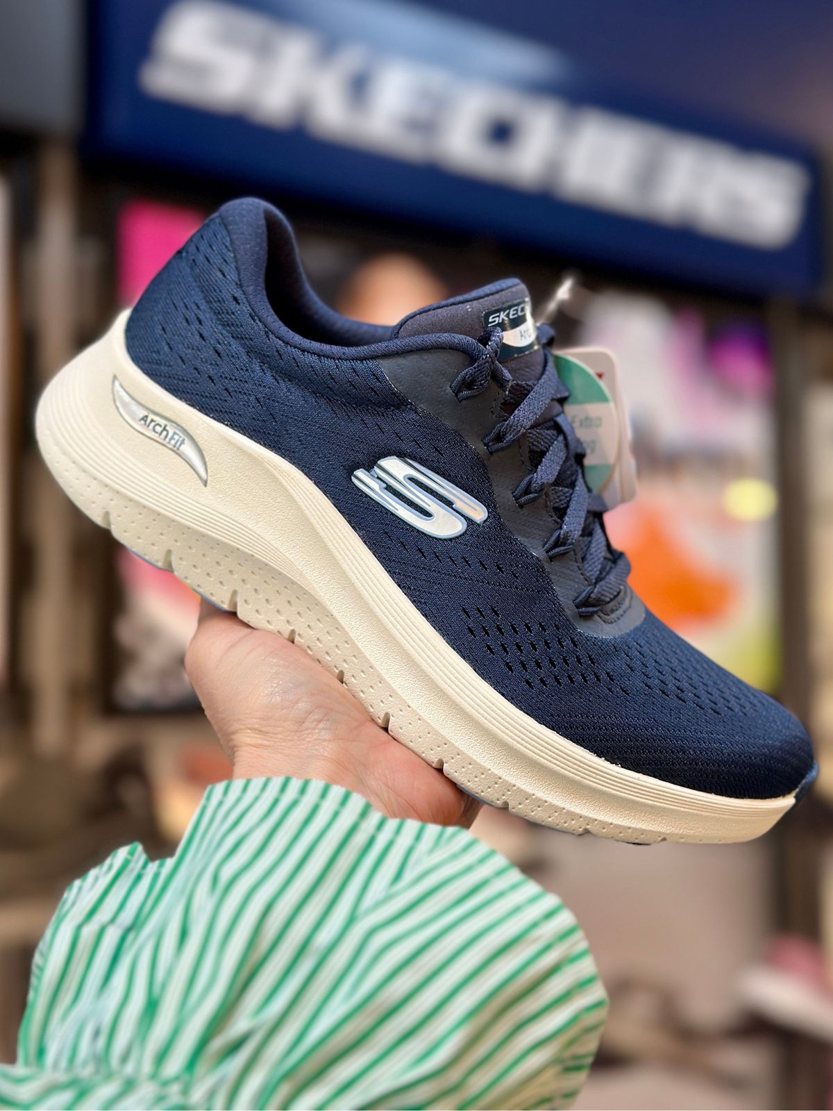 Skechers, Dame, Arch Fit - Big League Navy 37