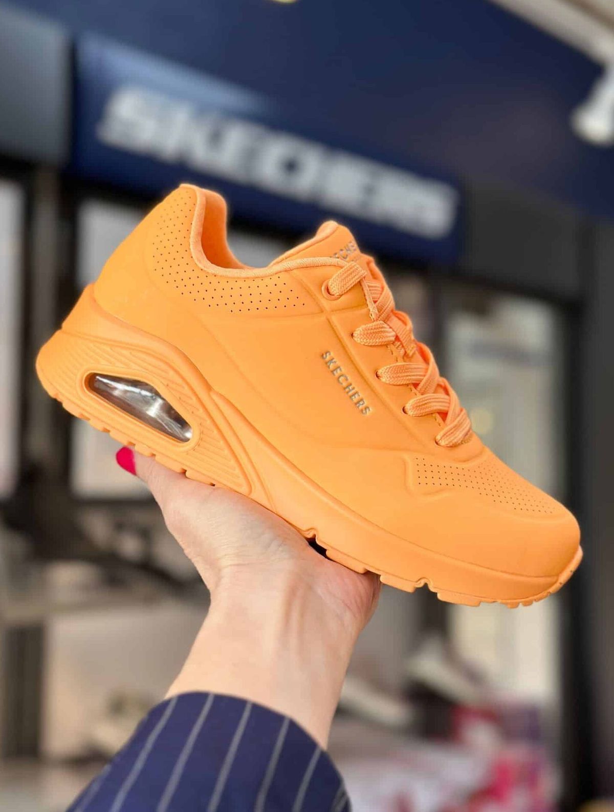 SKECHERS, DAME, Sneakers, Uno - Stand On Air - Neon Orange 36