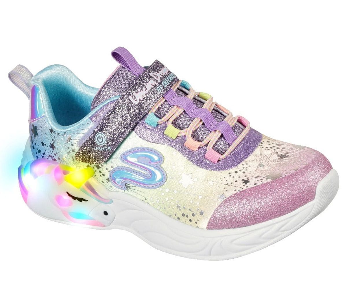 Skechers - Girls Unicorn Dreams, 76-0905 - Multifarvet - 29