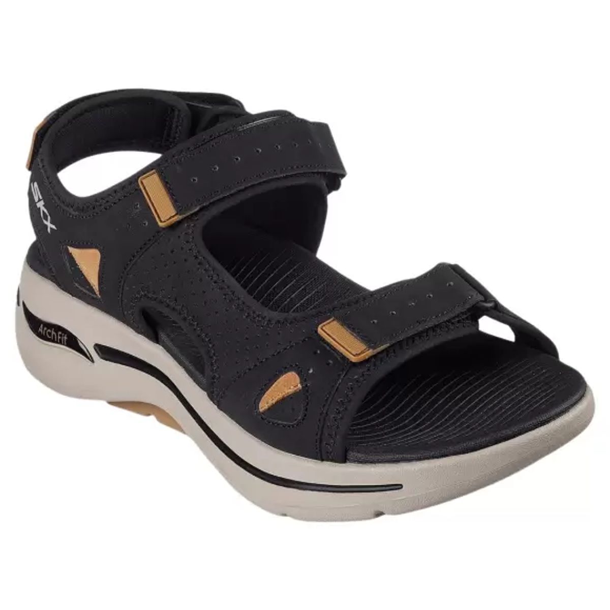 Skechers Mens Go Walk Arch Fit Sandal 229064 BKBR