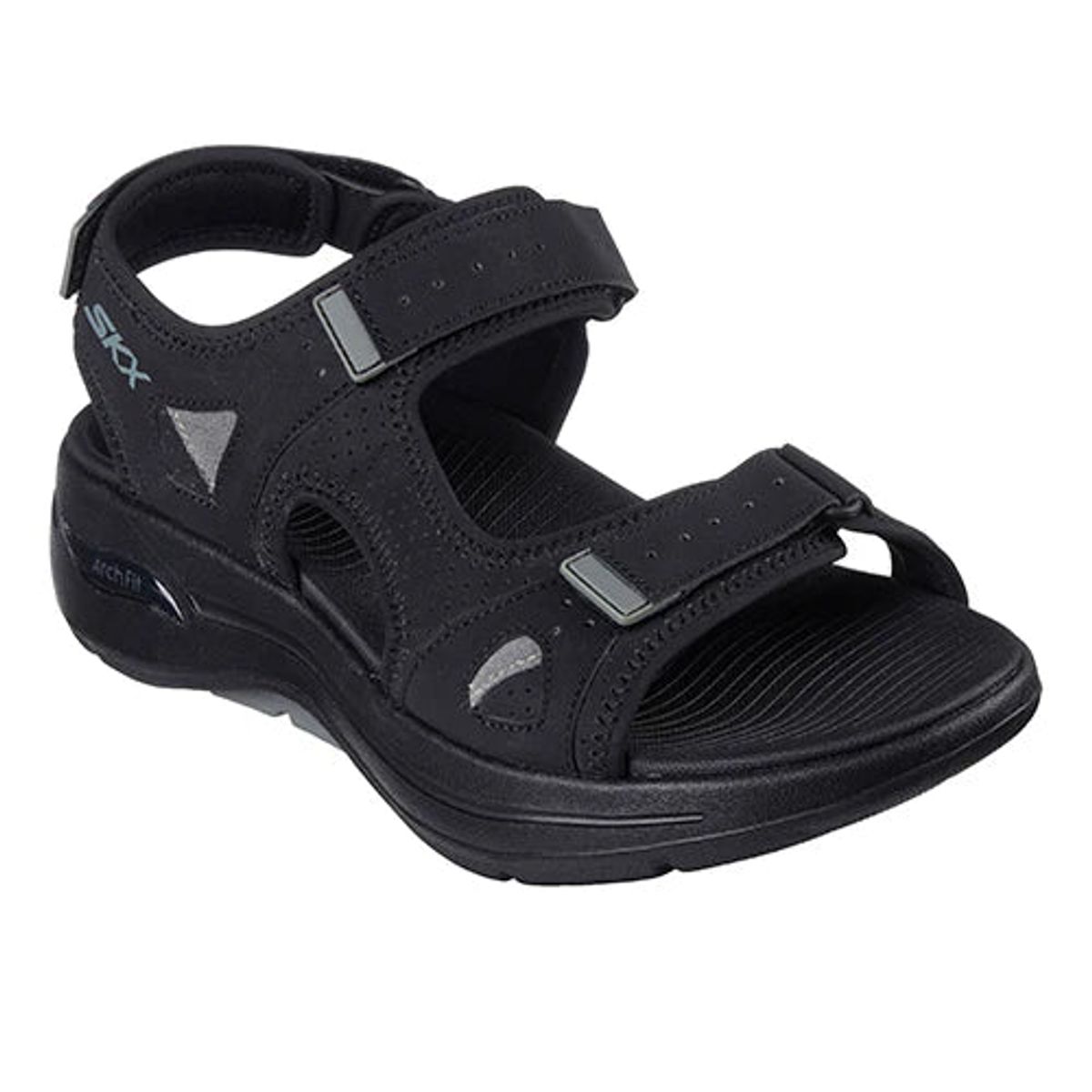 Skechers - Mens Go Walk Arch Fit sandal, 46-0185 - Sort - 45