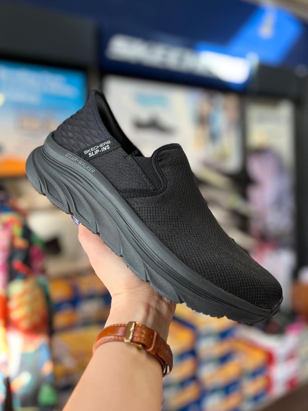 SKECHERS, Relaxed Fit: Slip-ins: D'Lux Walker - Oxford - Black 41