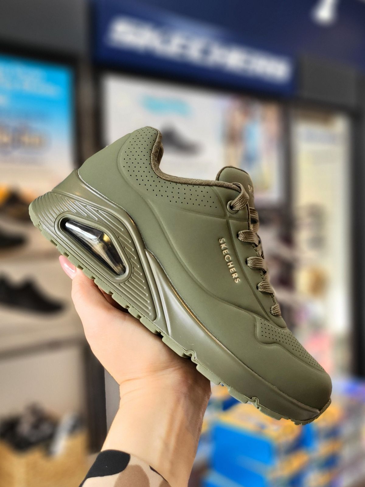 SKECHERS - Uno - Stand On Air - Olive 37