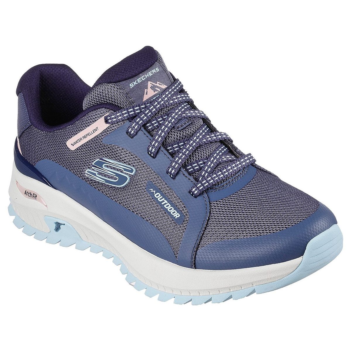 Skechers - Womans Arch Fit Discover - 76-0860 - Blå / Lilla - 37