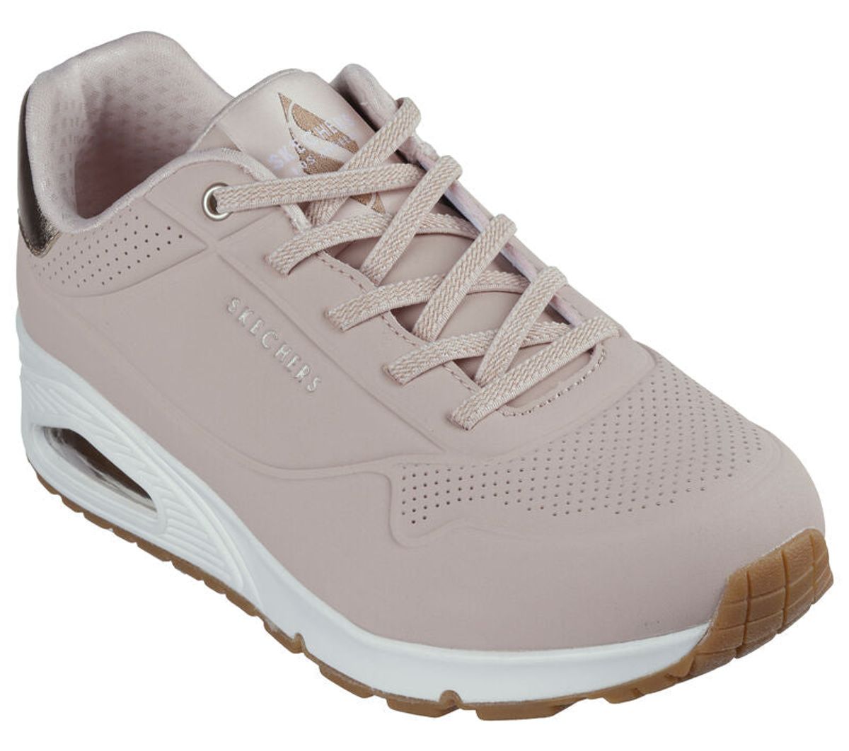 Skechers - Womens Uno - Shimmer Away, 76-1015 - Blush - 37