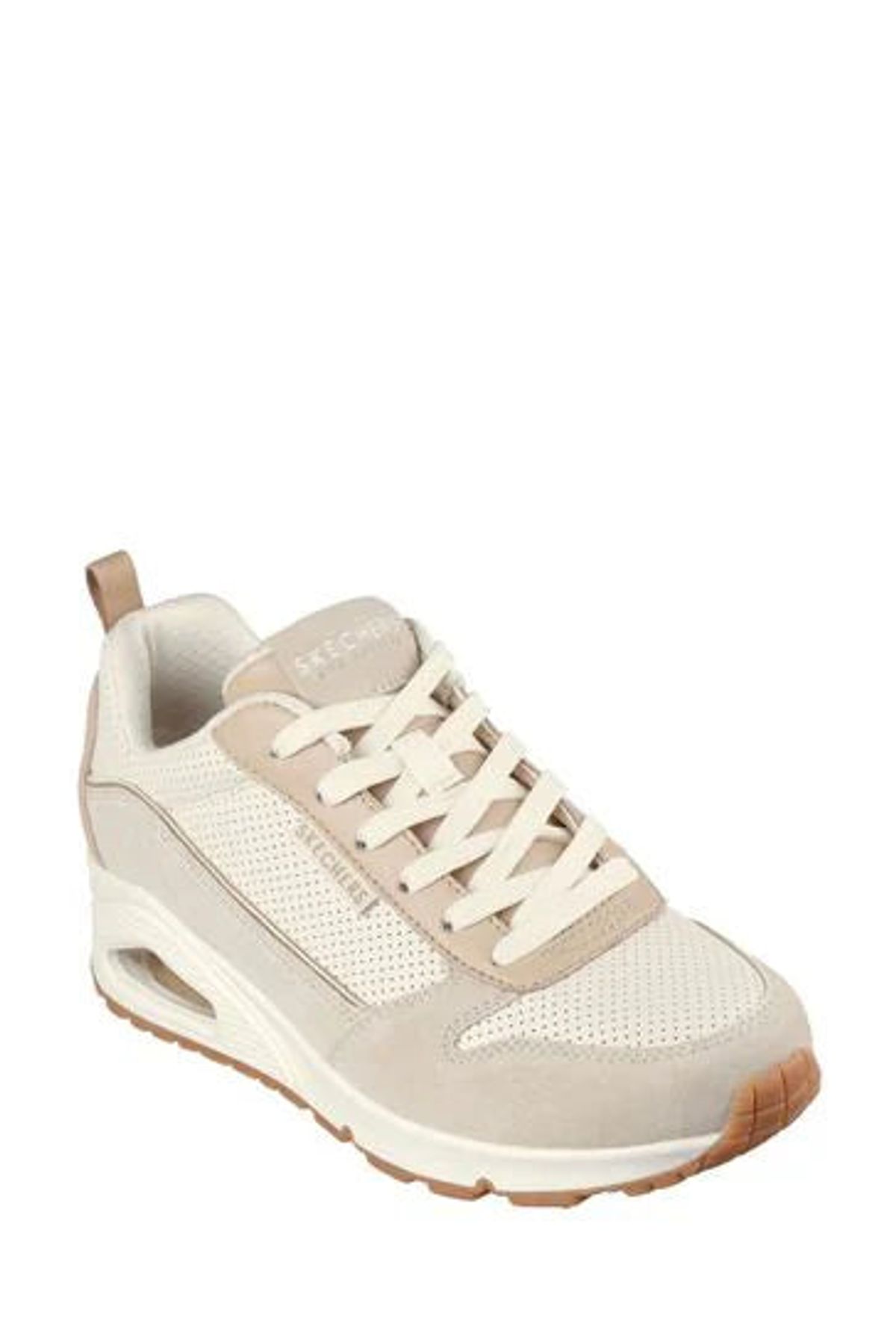 Skechers - Womens Uno - Two Much Fun, 76-1047 - Beige - 37