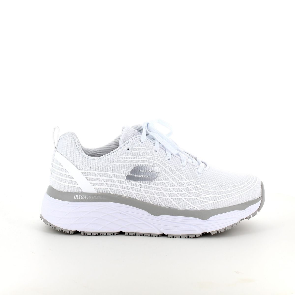 Skechers Work med max cushioning såler i hvid - 38