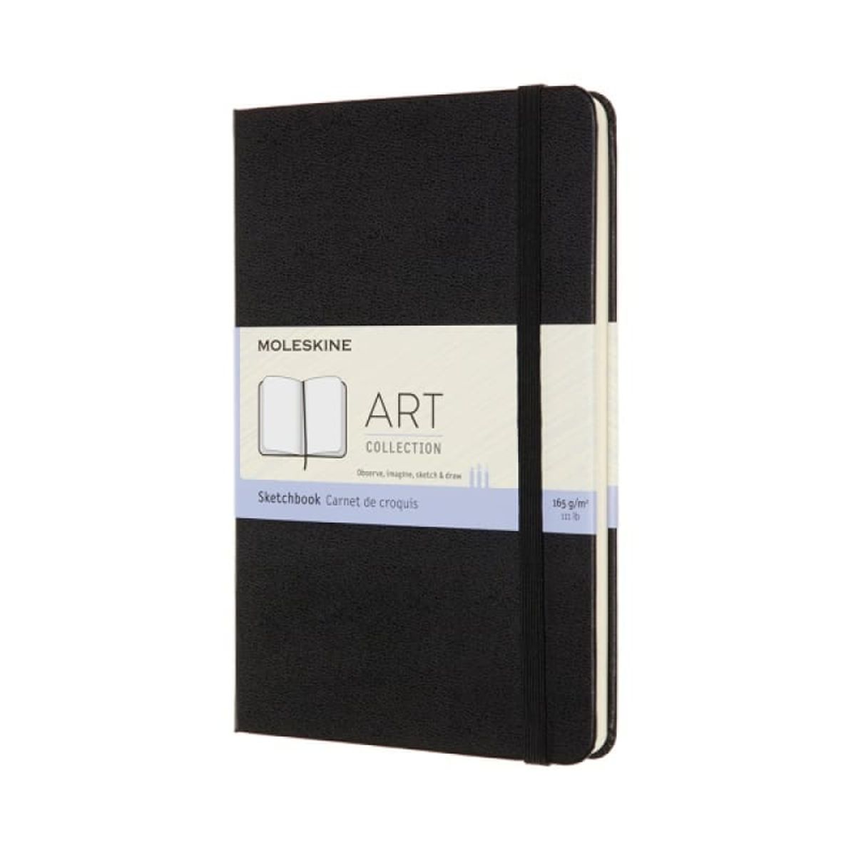 Sketchbook Moleskine Medium Sort Hardcover 88 Sider.