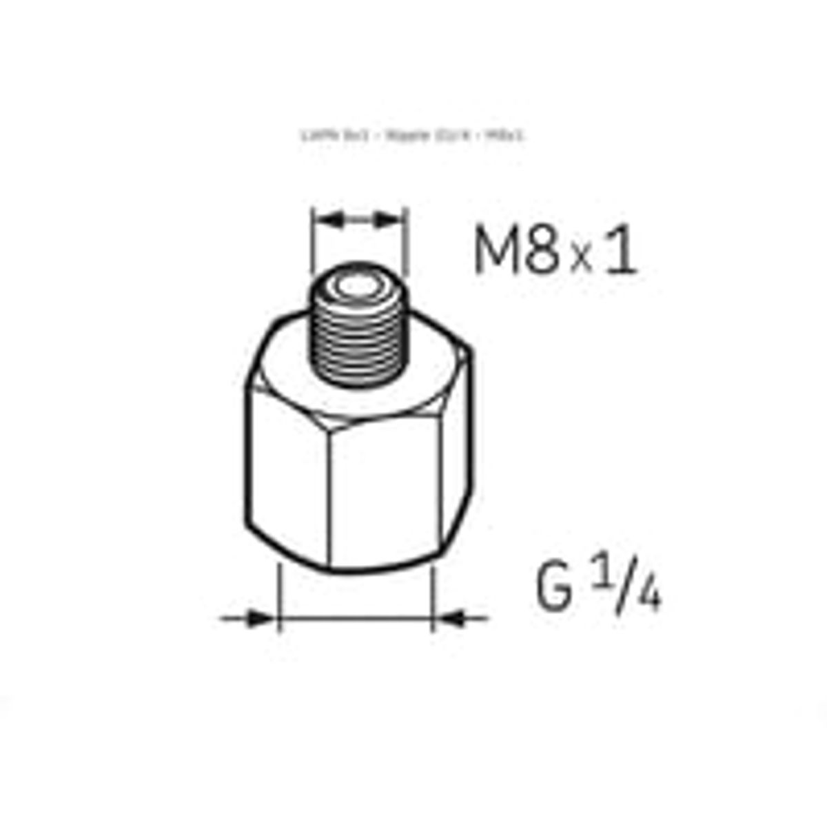 SKF LAPN M8 x 1 system 24 nippel G1/4 - M8 x 1