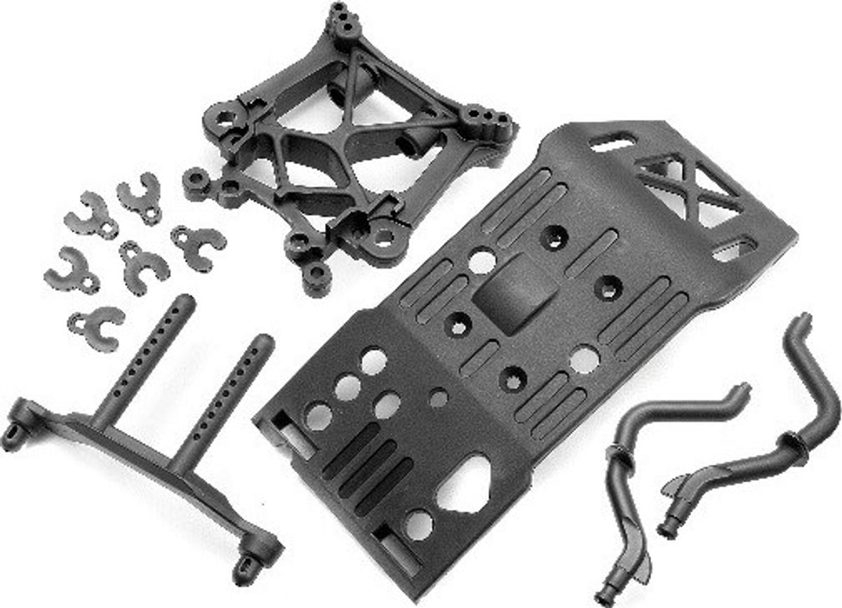 Skid Plate/body Mount/shock Tower Set - Hp85234 - Hpi Racing