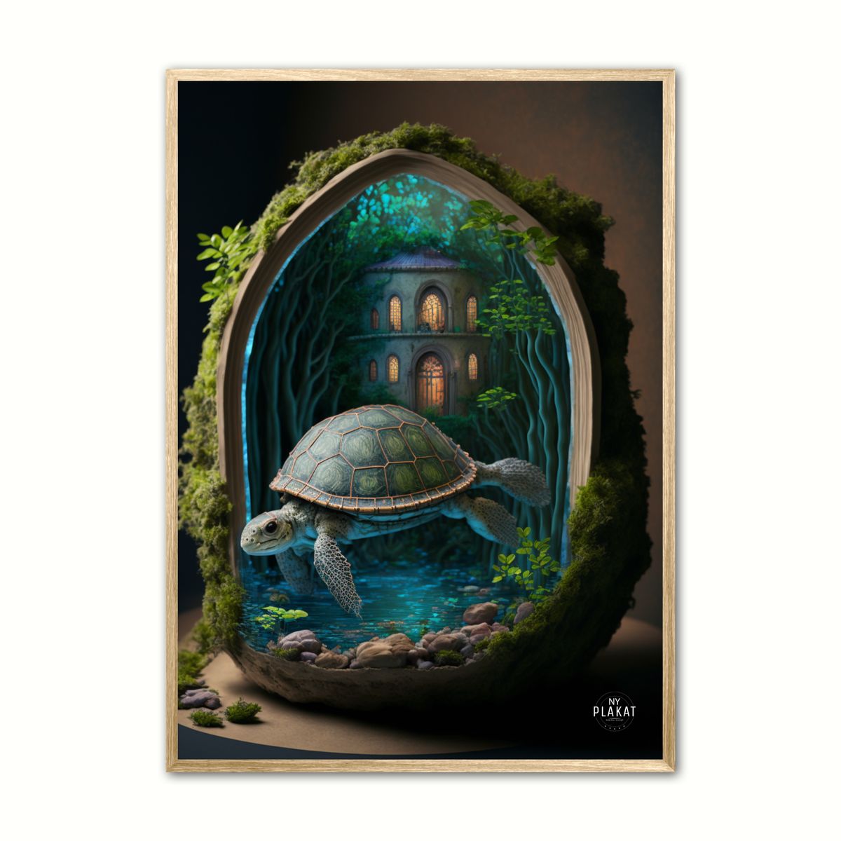 Skildpadde plakat Nr. 3 30 x 40 cm