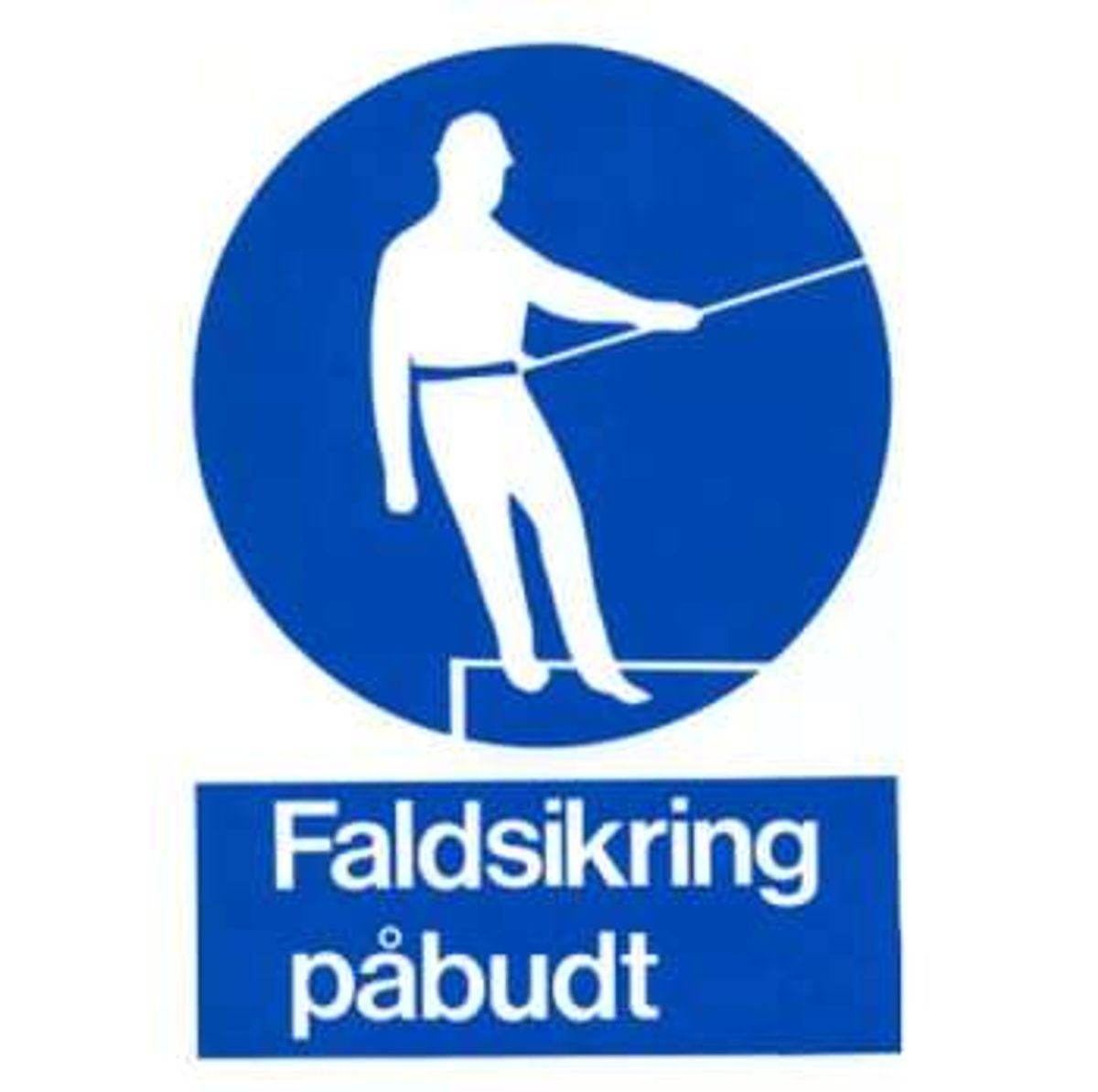 skilt faldsikring påbudt (10 stk)