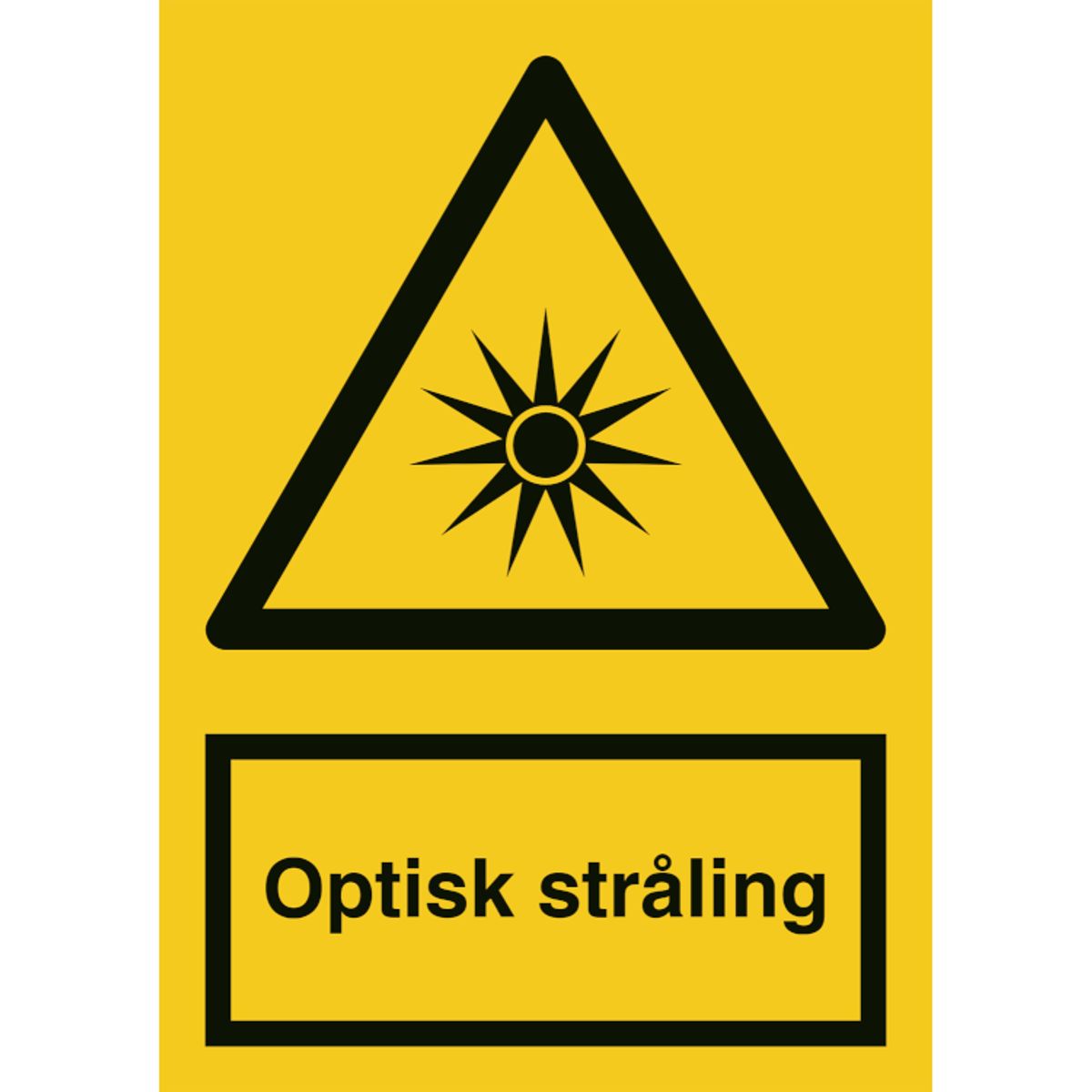 Skilt Optisk stråling