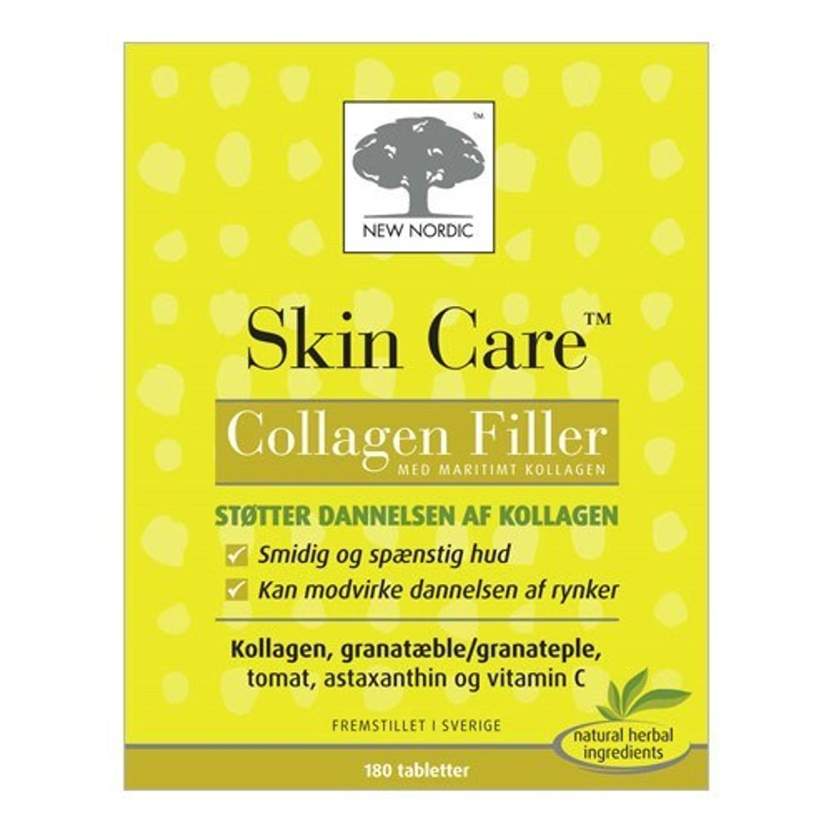 Skin Care collagen filler - 180 tabletter