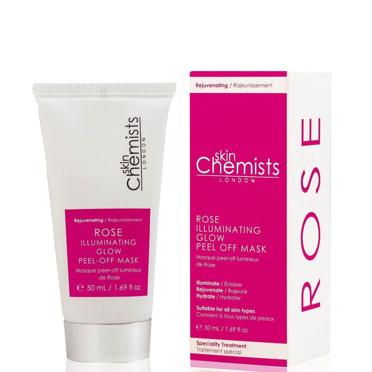 skin Chemists - Rose Illuminating Glow Peel-Off Mask (50 ml)