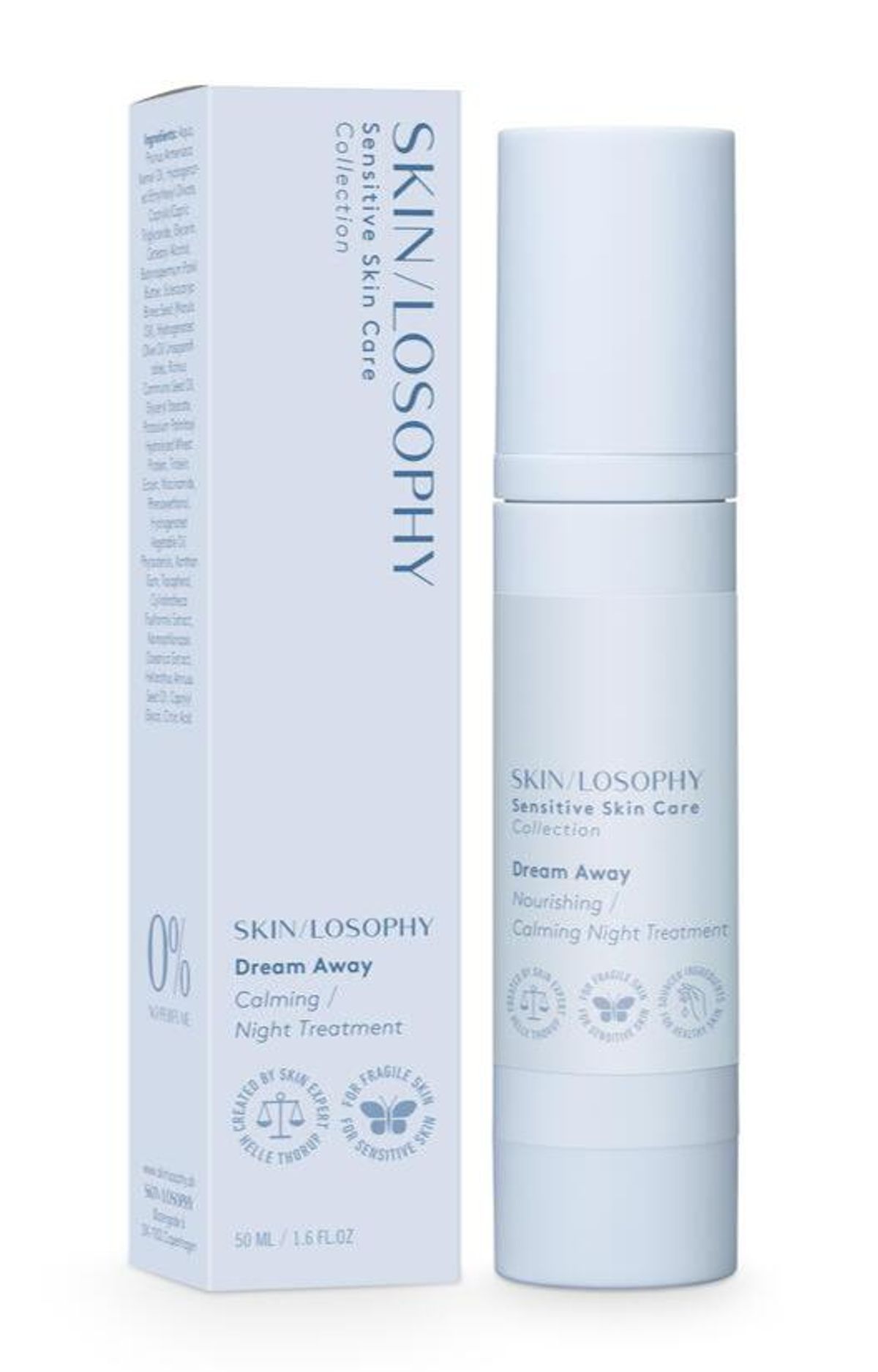 Skin/Losophy Dream Away Nourishing and Calming Night Treatment, 50ml.