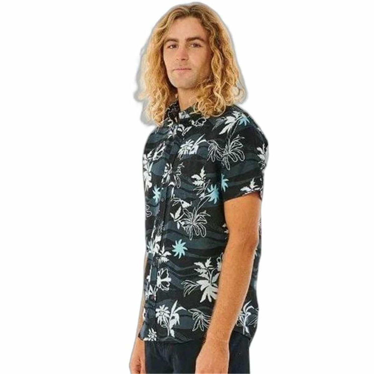 Skjorte Rip Curl Swc Botanica S/S Mænd Kort slange Sort XL