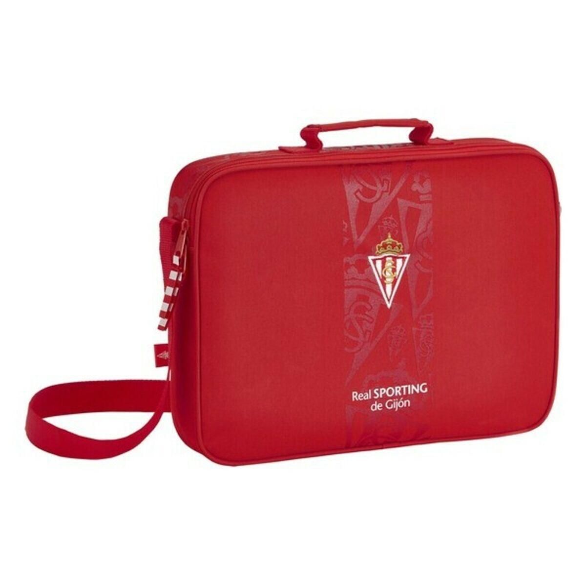 Skole skoletaske Real Sporting de Gijón Rød (38 x 28 x 6 cm)