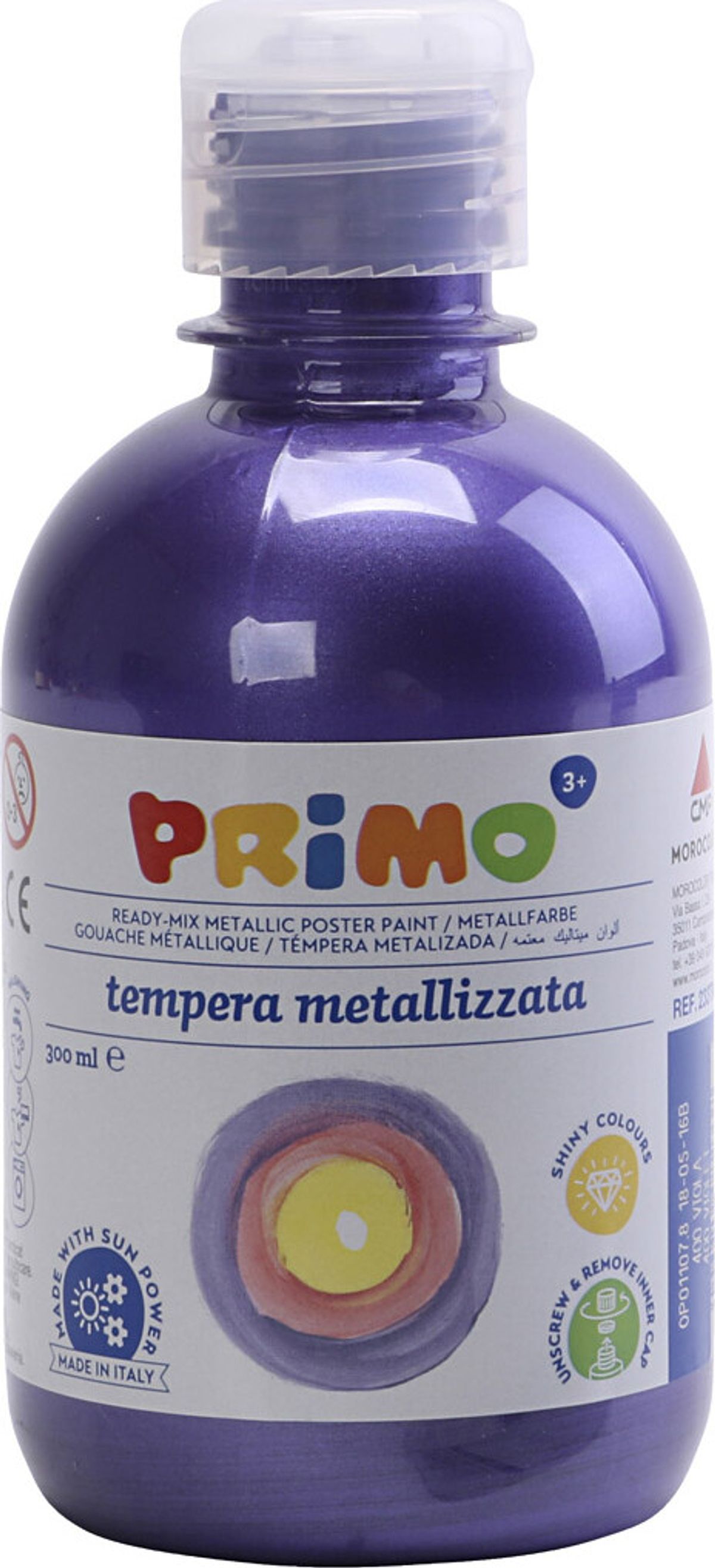 Skole Temperamaling Metallic - Lilla - 300 Ml