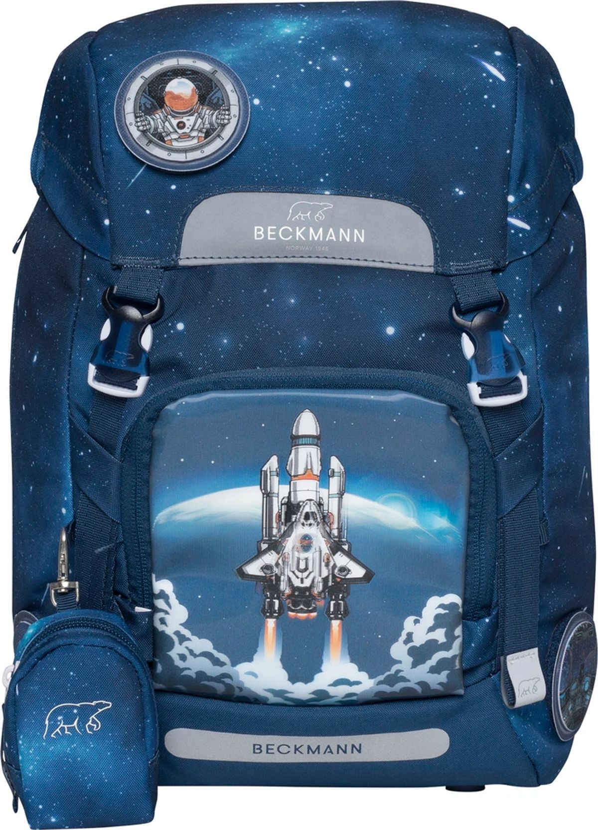 Skoletaske Beckmann classic space mission 22 liter