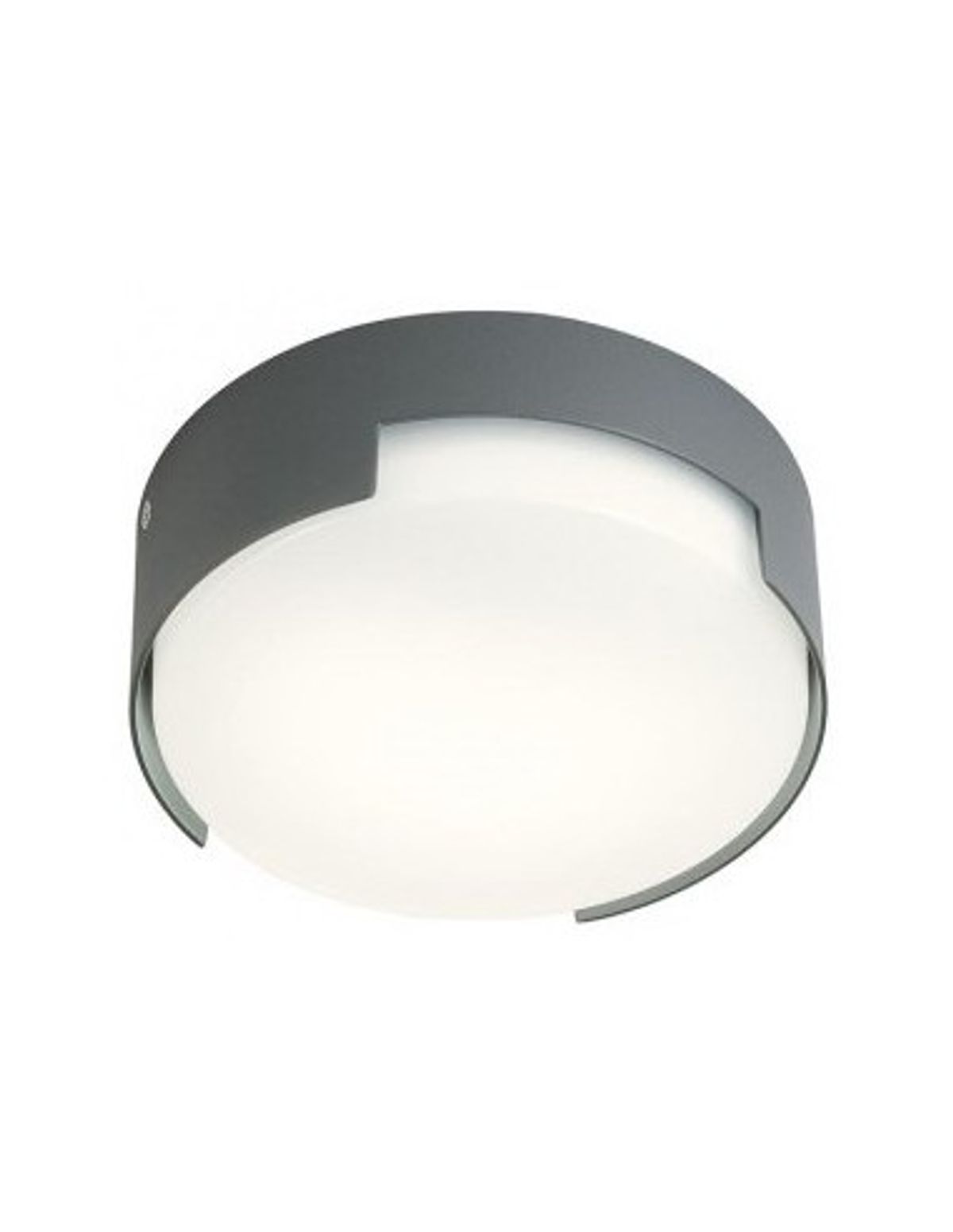 SKOR Loftlampe i aluminium og polycarbonat Ø15 cm 1 x 12W SMD LED - Mat mørkegrå