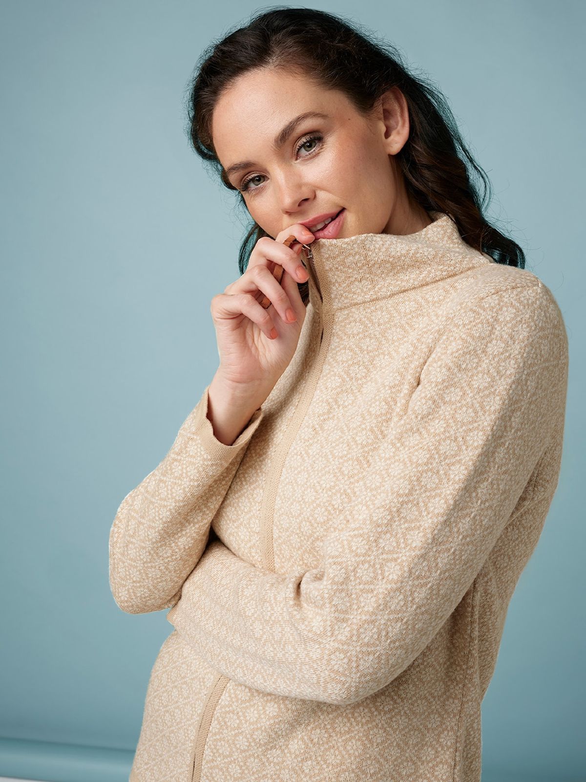 Skovhuus Kvinde Strik Cardigan Bark Beige M