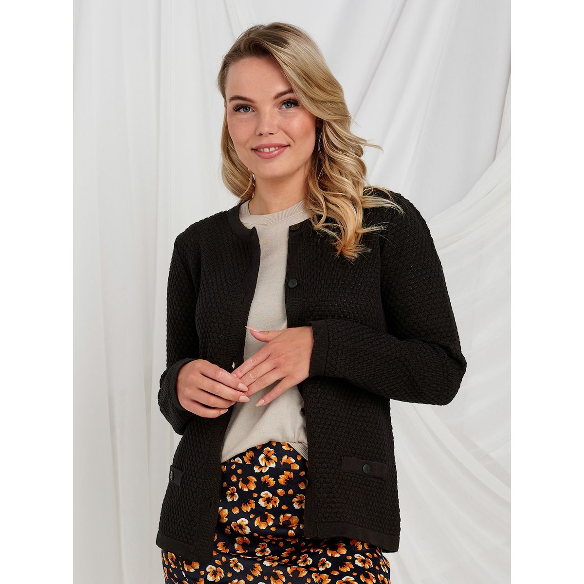 Skovhuus Kvinde Strik Cardigan Black L