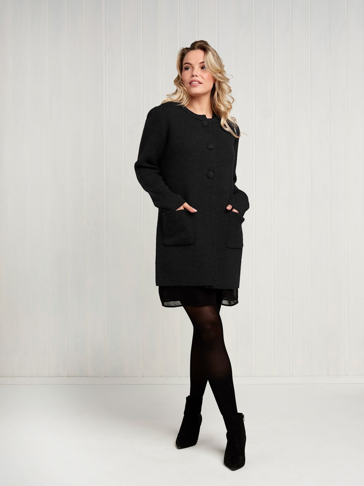 Skovhuus Kvinde Strik Cardigan Black L