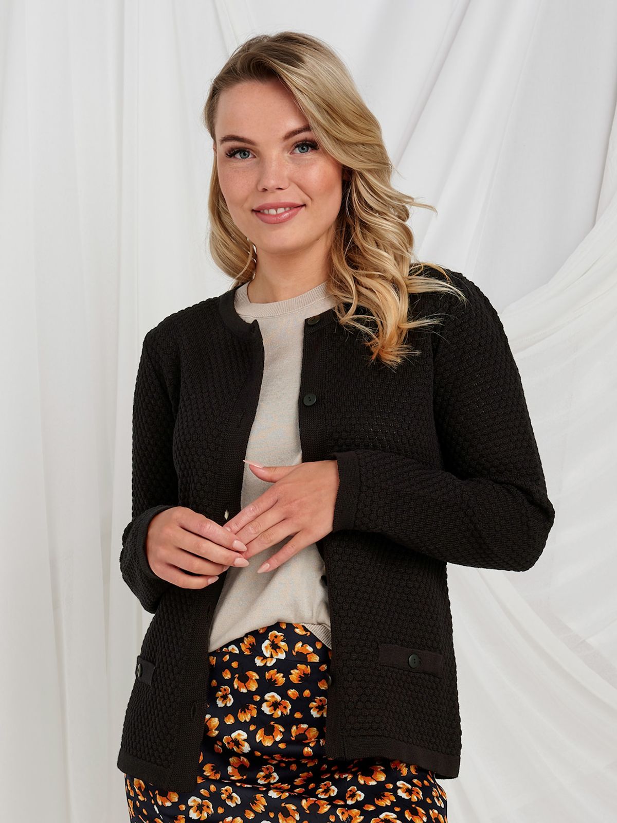 Skovhuus Kvinde Strik Cardigan Black M