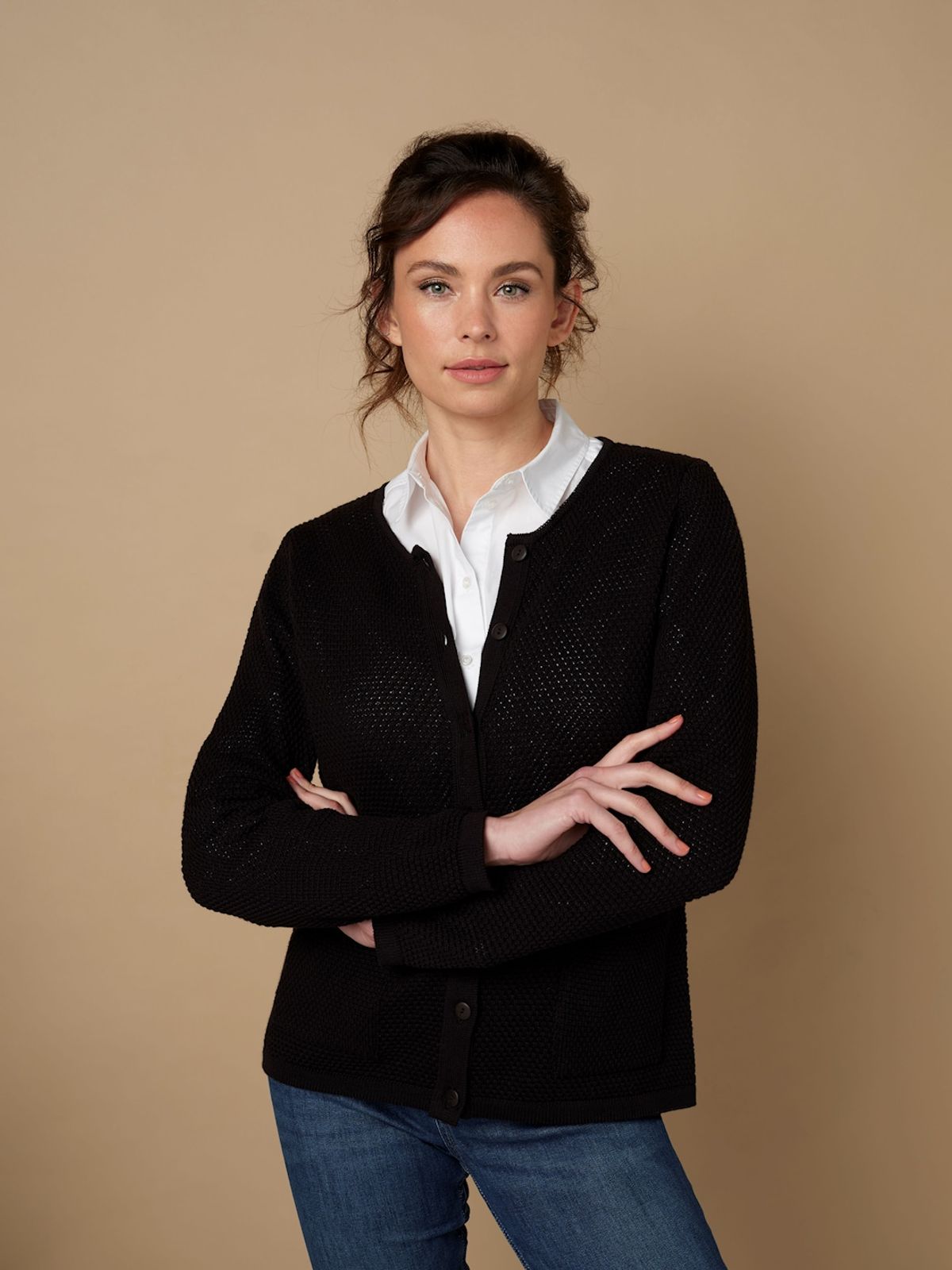 Skovhuus Kvinde Strik Cardigan Black XL