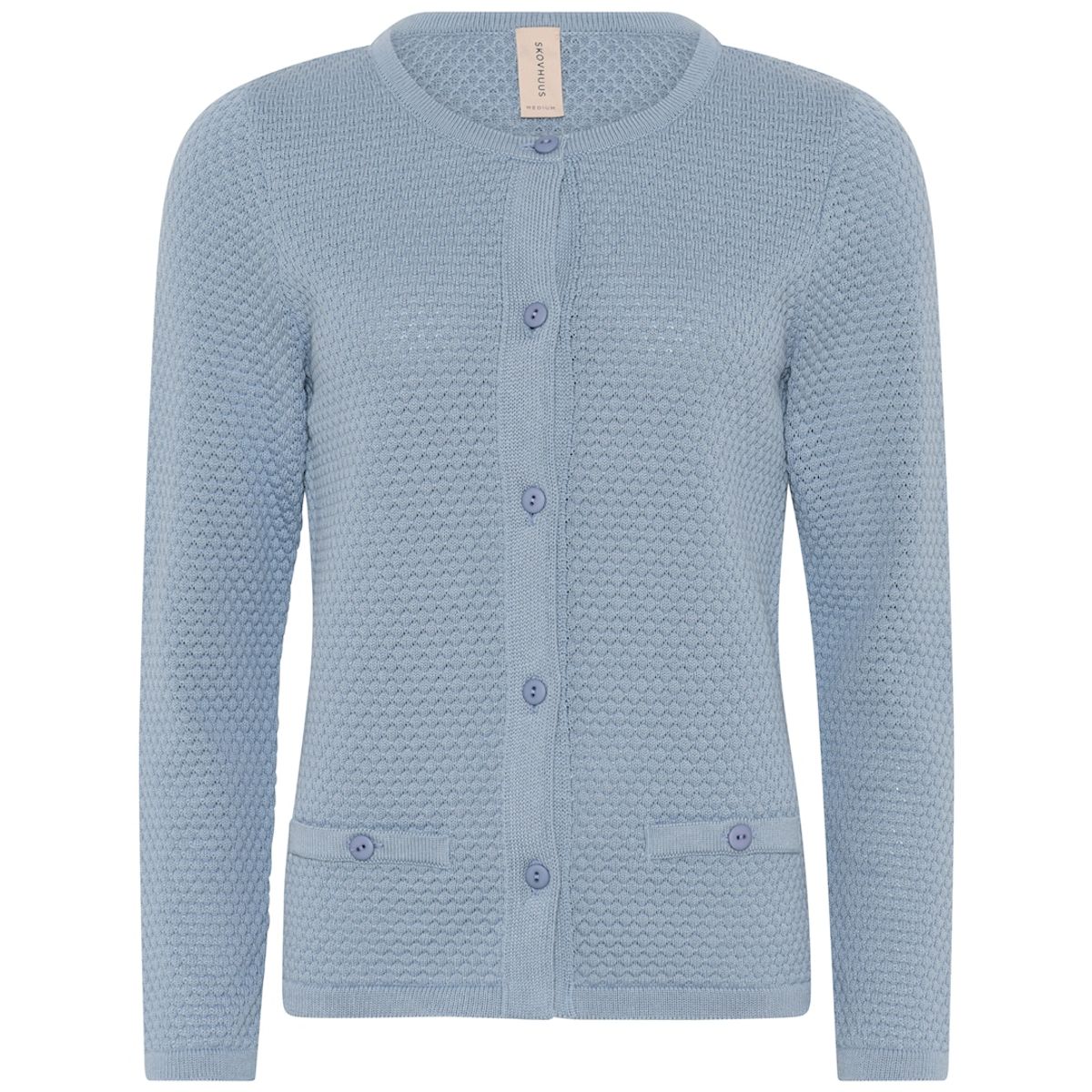 Skovhuus Kvinde Strik Cardigan Dove Blue L