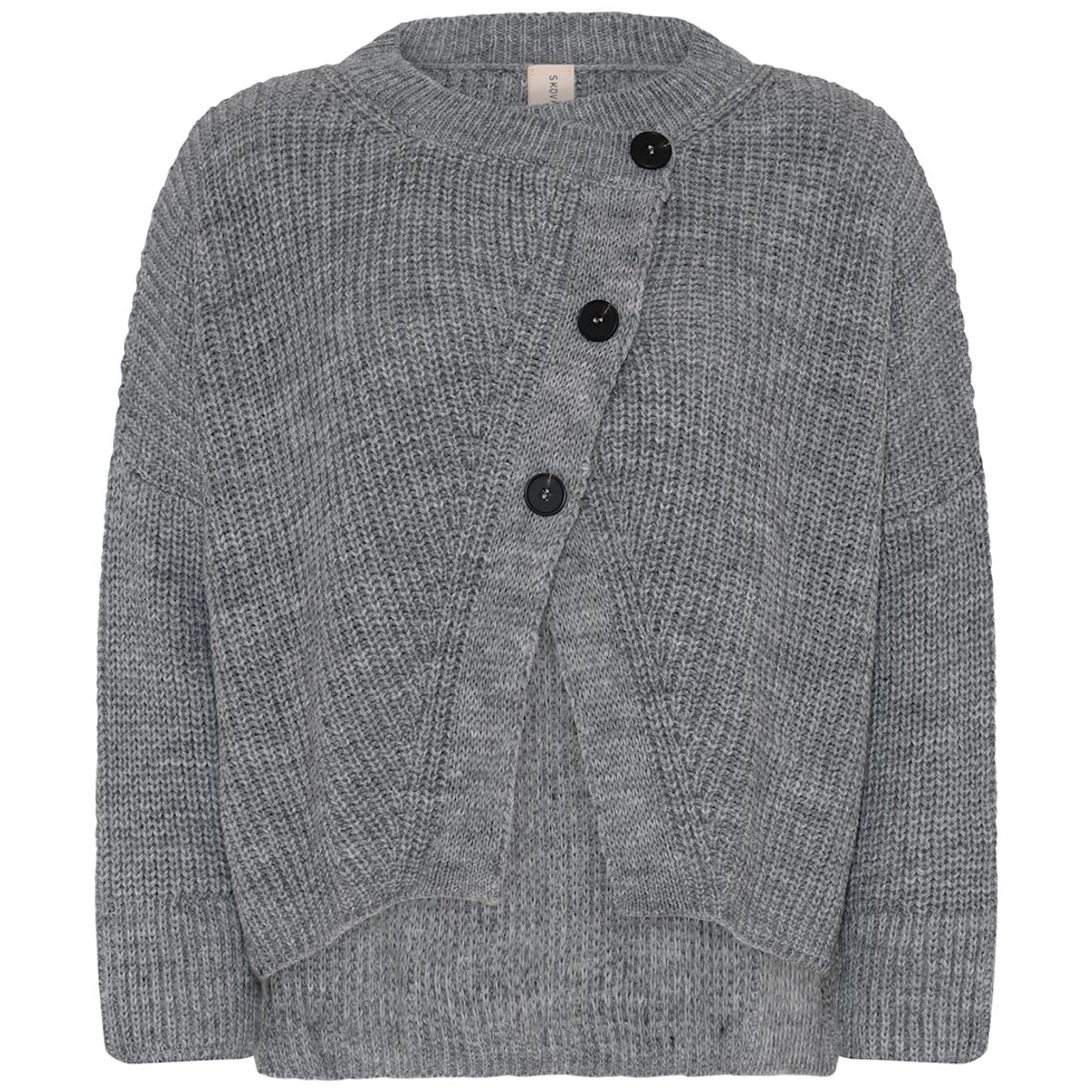 Skovhuus Kvinde Strik Cardigan Grey XL