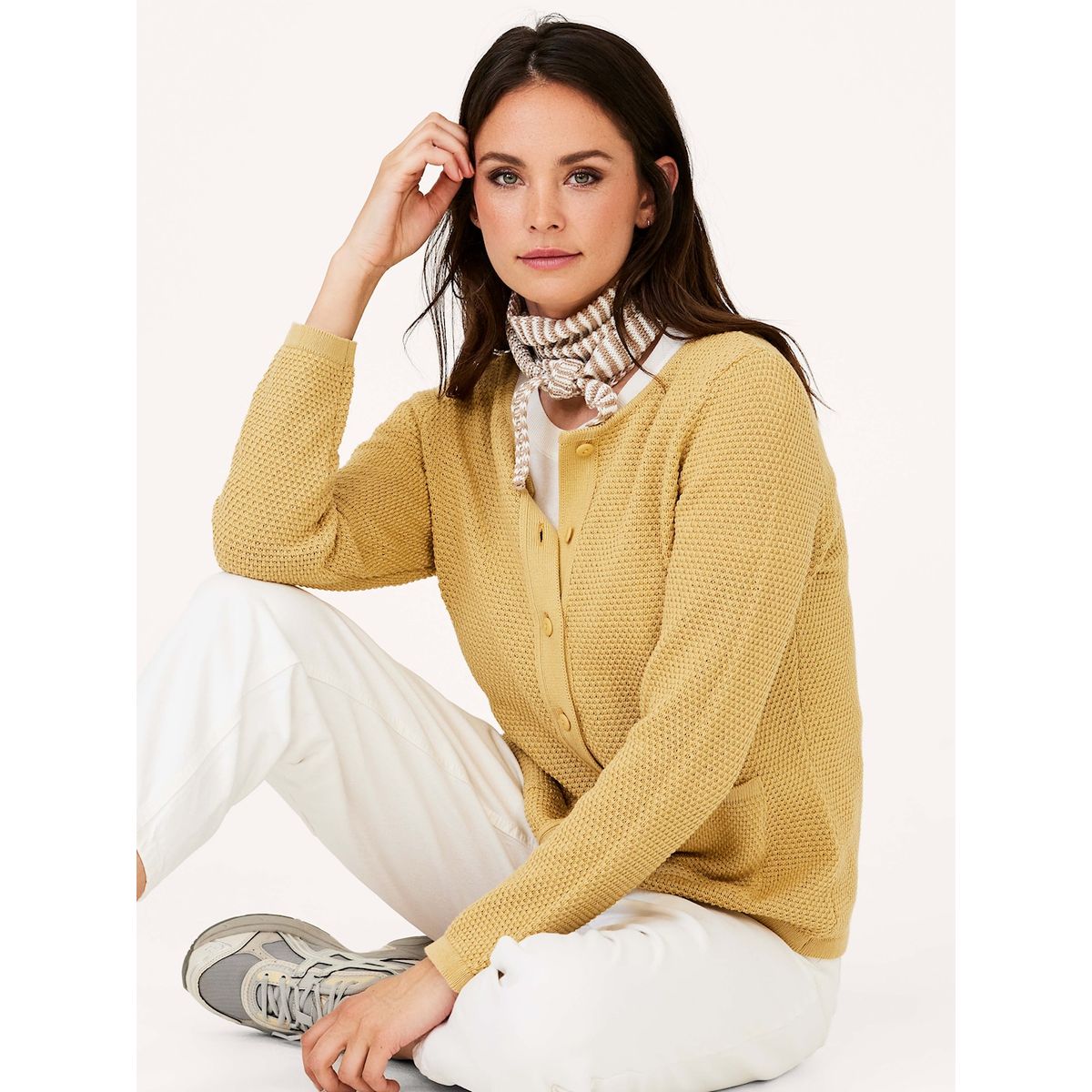 Skovhuus Kvinde Strik Cardigan Hemp XXL