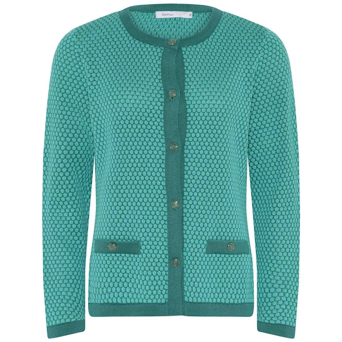 Skovhuus Kvinde Strik Cardigan Ivy Green L