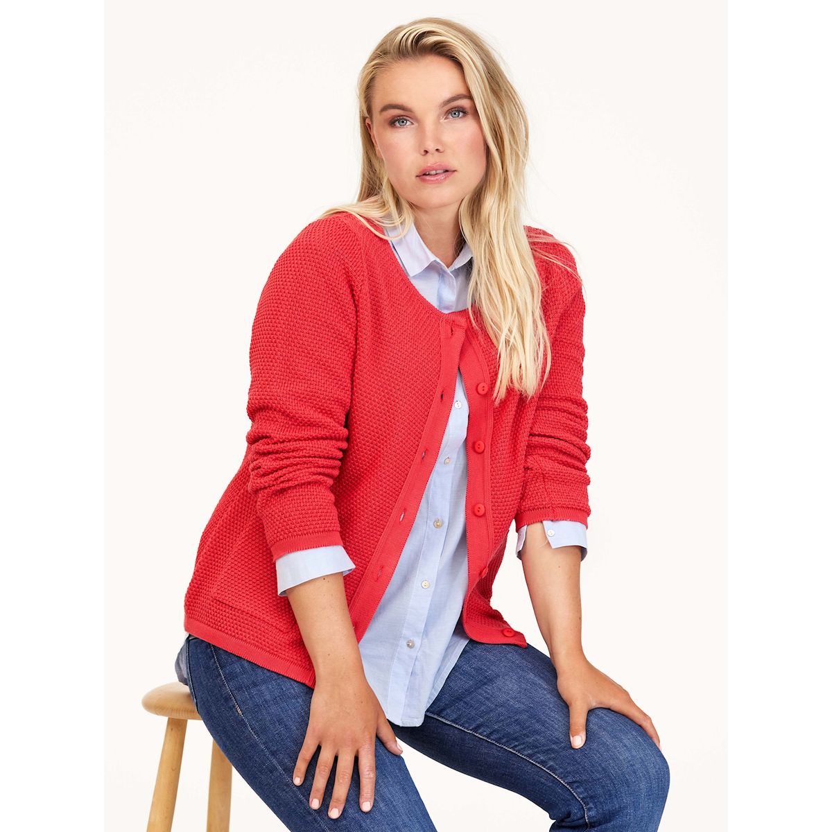 Skovhuus Kvinde Strik Cardigan Lutus Pink L