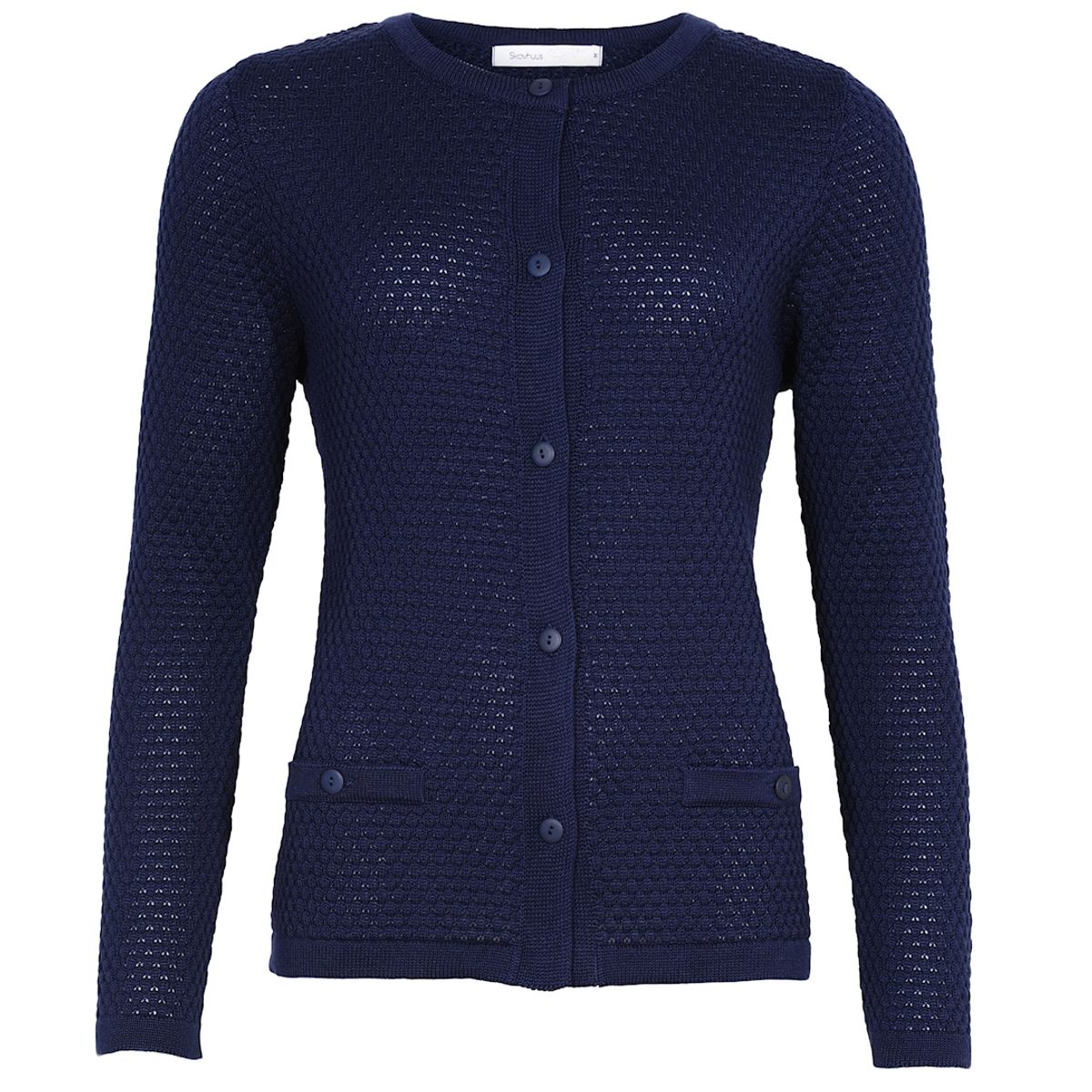 Skovhuus Kvinde Strik Cardigan Marine XL