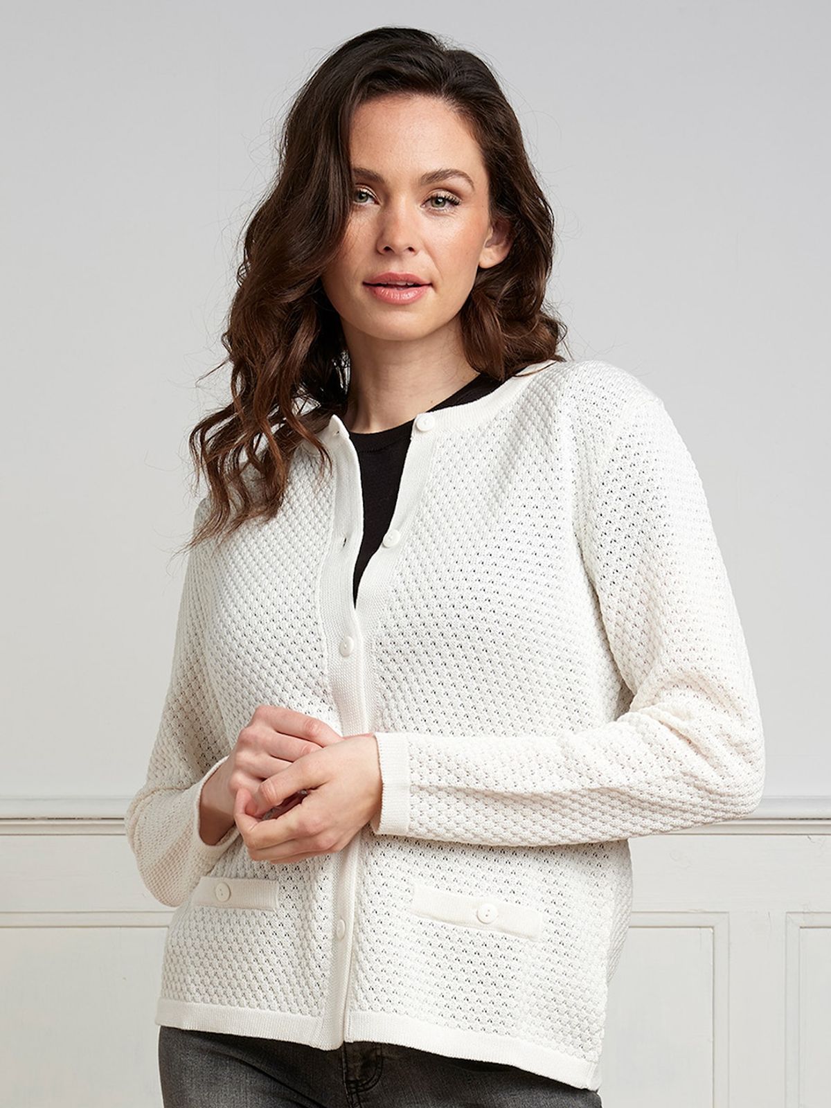 Skovhuus Kvinde Strik Cardigan Off-white S