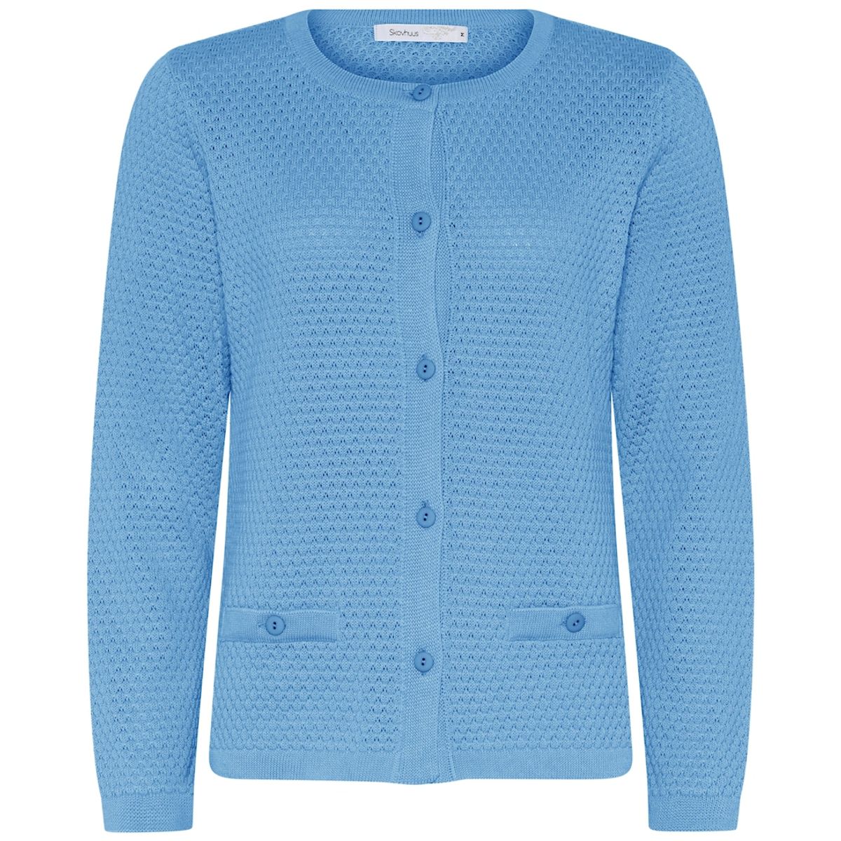 Skovhuus Kvinde Strik Cardigan Pool Blue XL