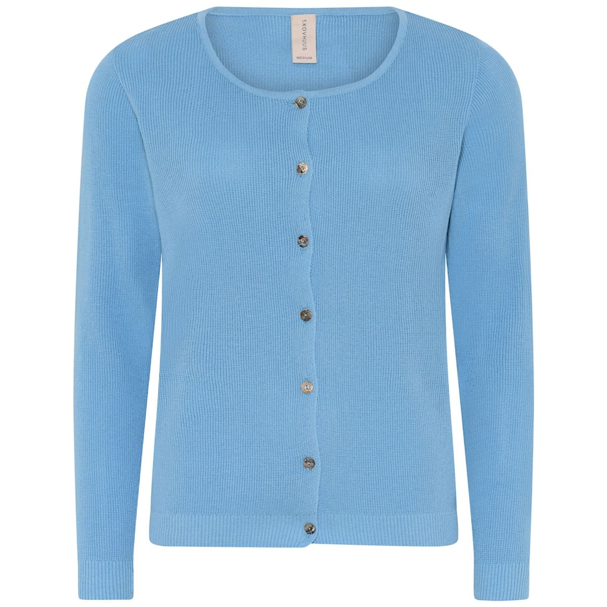 Skovhuus Kvinde Strik Cardigan Pool Blue XXL