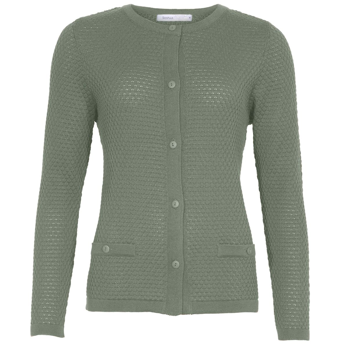 Skovhuus Kvinde Strik Cardigan Seagrass XXL