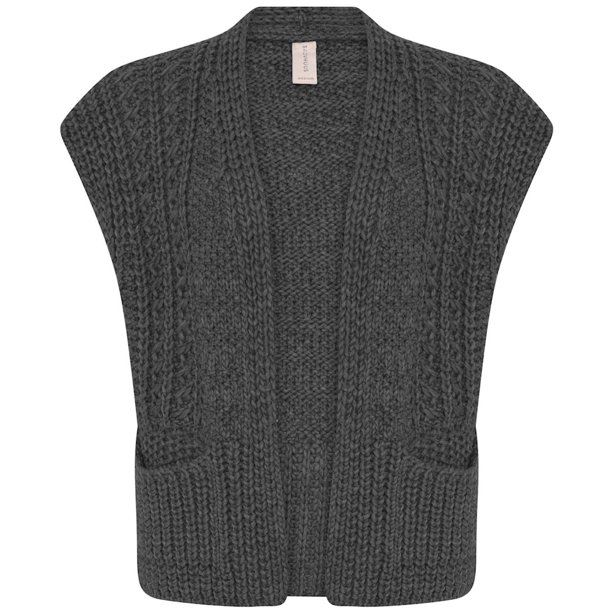 Skovhuus Kvinde Strik Vest Grey M