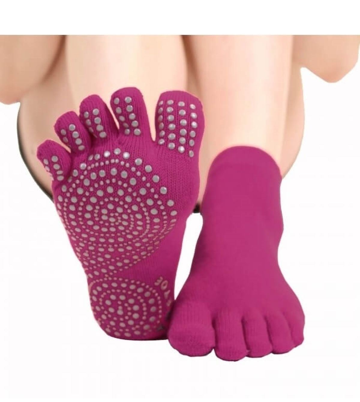 Skridsikre Tåstømper ToeToe Yoga & Pilates Trainer Pink Str. 35-38