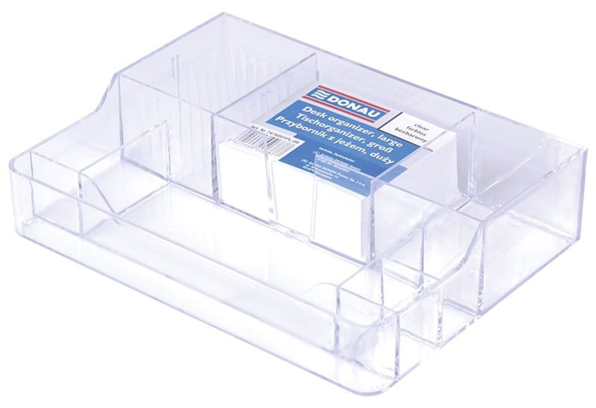 Skrivebord Organisator Transparent Med Pindsvin.