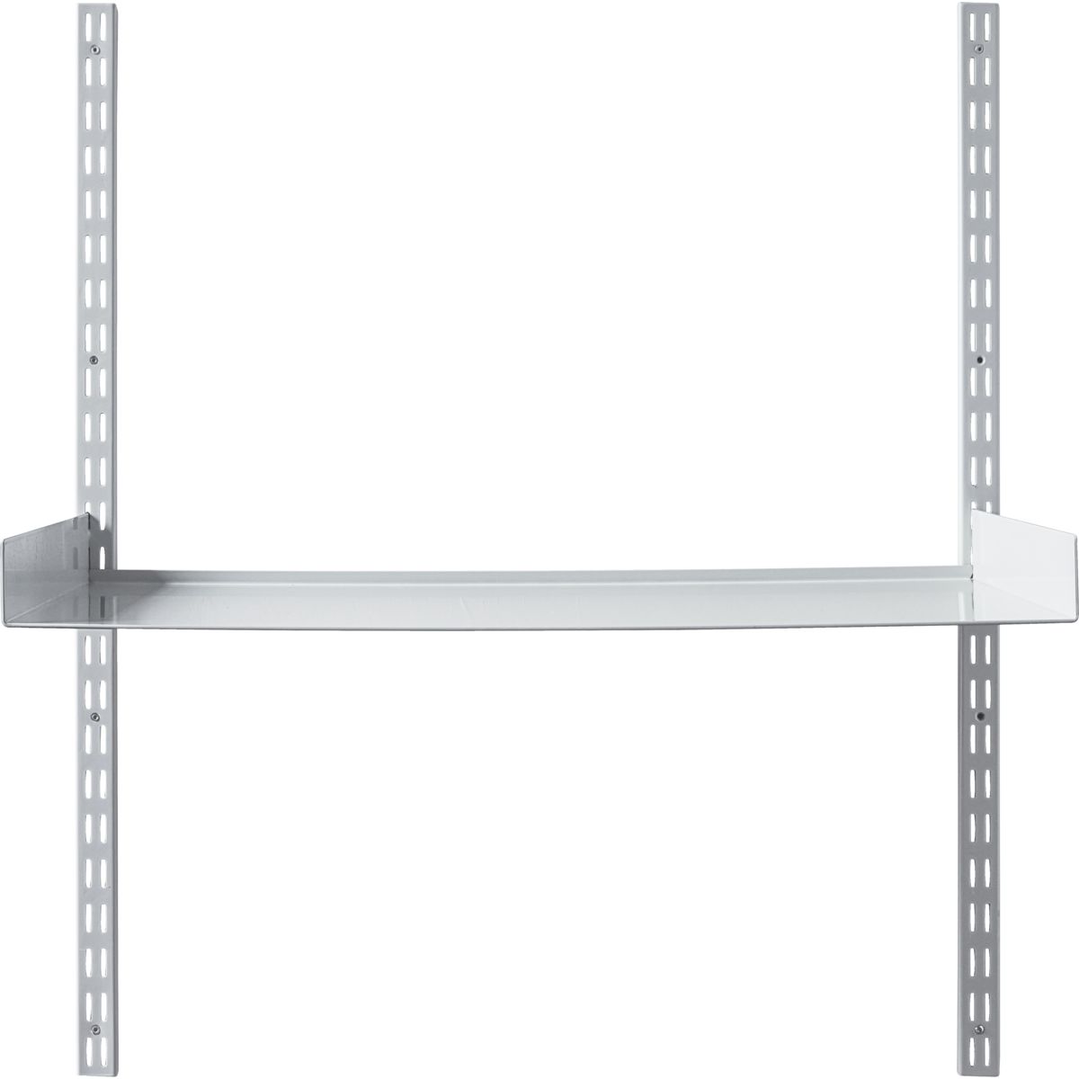 Skrivebord til reolsystem, HDFari, Grå - Grey / Steel / w: 90 cm, h: 100 cm, d: 50 cm