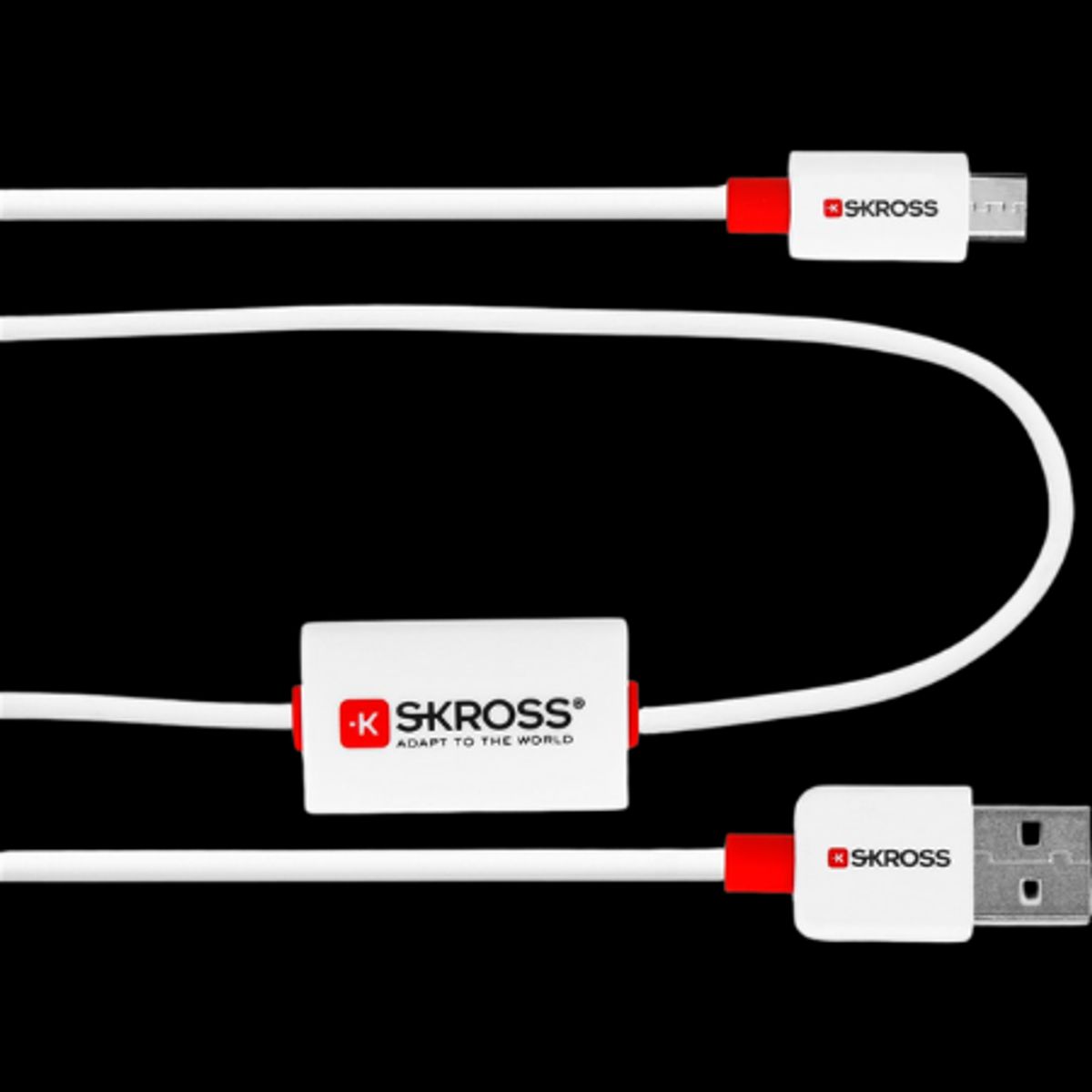 Skross Buzz Chargen Sync Alarm USB 2.0 A til USB Micro - 1 m