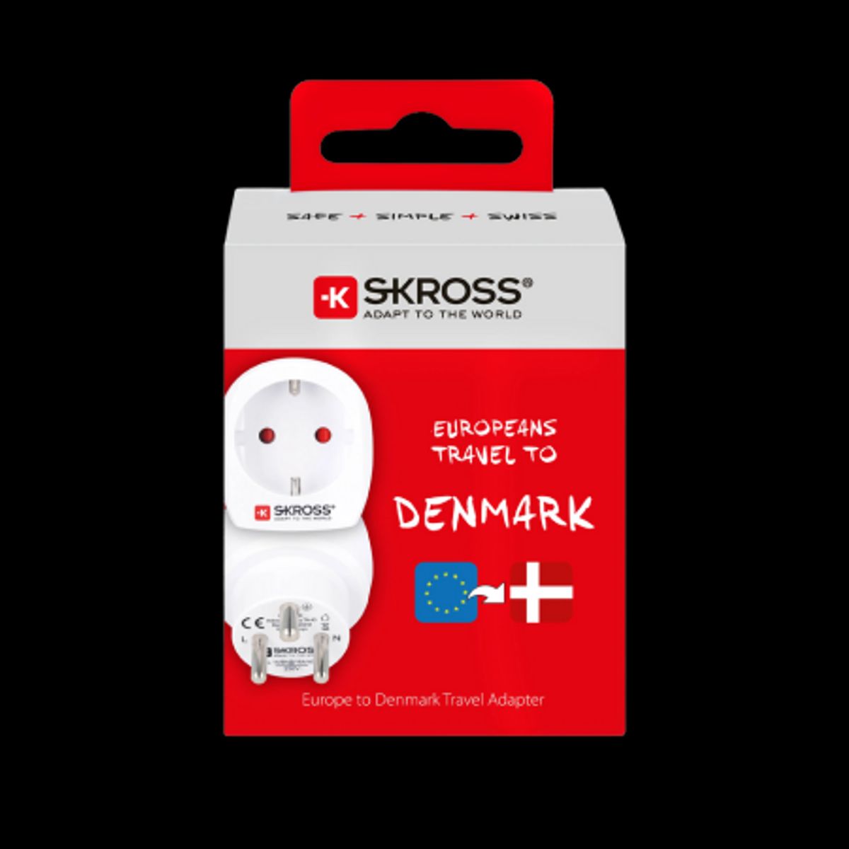 Skross Country Adapter Europe To Denmark