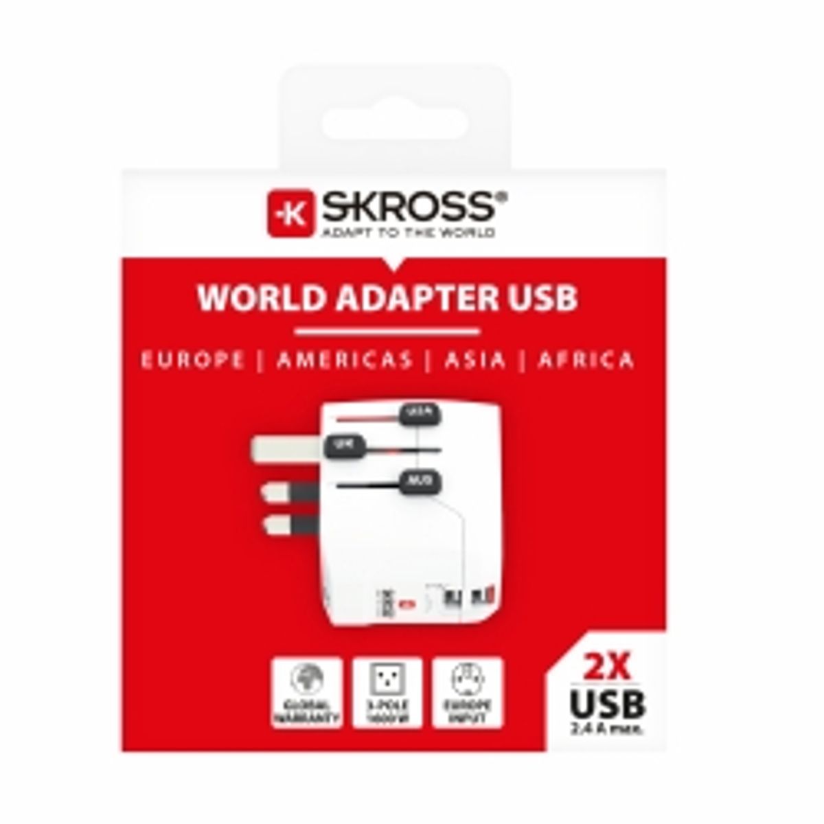 Skross Pro Light Usb 2xa - Oplader